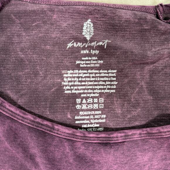 Free People Movement Good Karma Jumpsuit Washed Purple Women’s Size XS/S - Picture 5 of 9